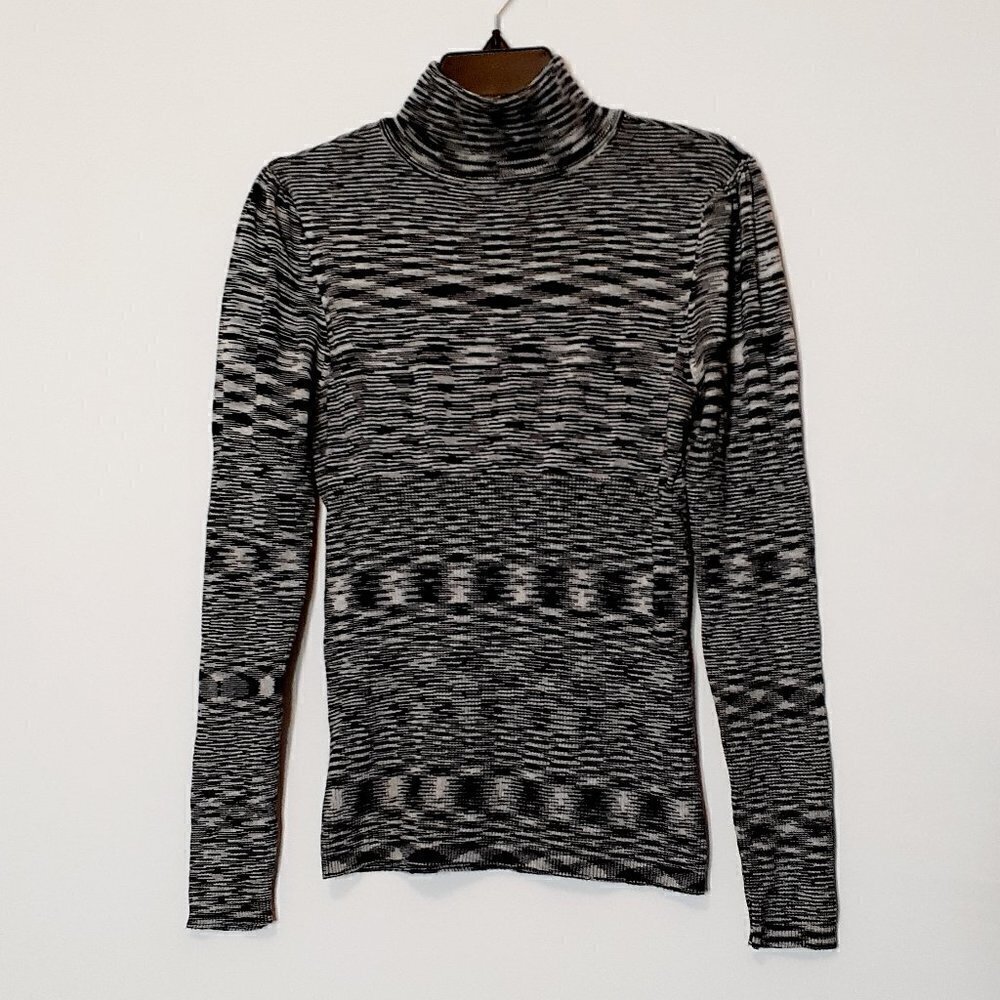 ARTISAN Slim Fit Turtleneck Sweater; Gray; Size Medium